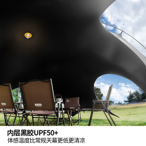 Beishanlang Butterfly <b>Canopy</b> <b>Tent</b> Nylon Aluminum Alloy Quick Open Waterproof UV Resistant Outdoor Sun Shelter - Product Image 2