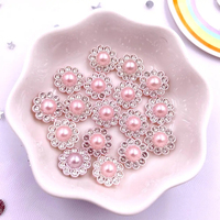 12mm résine fleur ronde perle Flatback cristaux strass boutons Appliques mariage album à faire soi-même artisanat accessoires