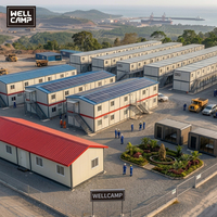 WELLCAMP Maison Modulaire Démontable Conteneurisée Préfabriquée pour Camps de Travail et Logements de Chantier
