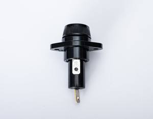 Portafusibili Nero da Pannello per Modello R3-12, 250V AC, in Bachelite e Rame, per Fusibili Tubolari da 5mm x 20mm - Product Image 4