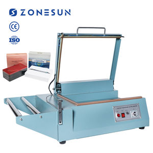 ZONESUN Manual Cosméticos Oído Teléfono Perfume Caja Libro L Sellado Lateral Máquina de corte Alimentos Zapatos Película Envoltura Máquina de embalaje - Product Image 1