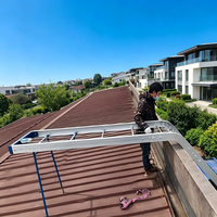 Nouvelle échelle modulaire en alliage d'aluminium de 9 m avec moteur électrique PA800, élévateur de panneaux solaires pour la construction
