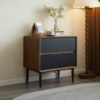 Commode sur pied en bois massif, style rétro et simple, pour chambre à coucher ou salon, meuble de rangement domestique
