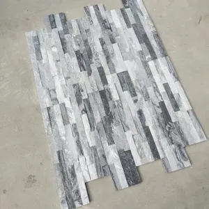 Giá bán buôn xếp chồng lên nhau đá Veneer mây tự nhiên màu xám <span class=keywords><strong>Slate</strong></span> tấm Ốp cho tường trang trí - Product Image 3