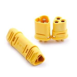 Conector de Alimentación Amass MT30 de 3 Pines Macho y Hembra para Motor ESC, DC 500V 15A, Latón Chapado en Oro para Batería de Aeromodelismo RC - Product Image 4