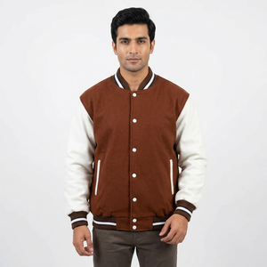 OEM Custom High Quality Chenille Embroidery Sleeves Breathable Winter Baseball <b>Bomber</b> Letterman CollegeBaseballjacket for <b>men</b> - Product Image 1