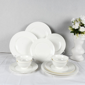 Best Loose Packed Antiquity Luxury Ceramic Dinnerware <b>Set</b> Includes Plates and Soup Bowls for <b>Dinner</b> Porcelain Tableware - Product Image 4