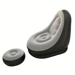 American Style Flocking <b>Inflatable</b> Eco-Friendly PVC Combination <b>Sofa</b> Music Festival Outdoor Lazy Footrest Home Leisure Adult Air - Product Image 1