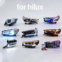 Feux avant à LED RGB pour Toyota Hilux 2020-2024, ensemble de phares avant, feux de signalisation, accessoires de voiture, kit carrosserie DRL