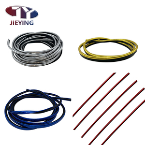 JIEYING Gold <strong>Black</strong> Decorative Pvc Edging Strips Sofa Furniture Accessories Trims Strip <strong>Edge</strong> Banding with Glue Coloured Plastic - Product Image 3