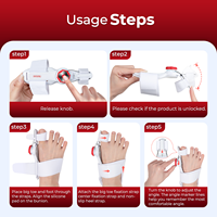 Tech Love Dispositif de soutien et de positionnement des orteils réglable, Fourniture OEM, Correcteur d'hallux valgus et séparateur d'orteils