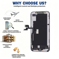 Écran LCD pour iPhone X, écran tactile LCD HD Incell JH, écran de remplacement pour téléphone portable, écran tactile numérique, Pantalla