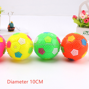 Đồ Chơi Phát Sáng Bóp Kêu Thét Nảy Phát Sáng Bóng Cao Su Mềm Spiky LED Nhấp Nháy Bóng Đá - Product Image 6