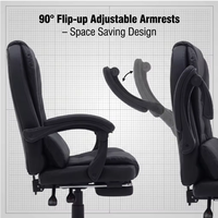 Chaise de bureau de direction BOSS à dossier haut, prix abordable, en cuir PU réglable, ergonomique, avec roulettes, pour mobilier de salle à manger