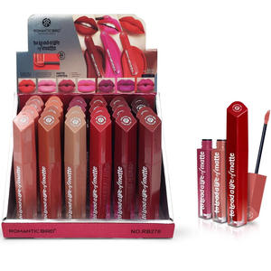 Groothandel Waterdichte, Langdurige, Non-Stick, Niet-Vervagende Rode Lipgloss 12-kleuren Gemengde Lippenstift - Product Image 2