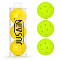 Bola Pickleball Tahan Lama 40-Lubang Untuk Luar & Dalam Ruangan, Pantulan Tinggi, Keseimbangan Sempurna untuk Pertandingan Turnamen