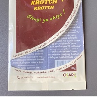 Sacs plats personnalisés imprimés en héliogravure, résistants à l'humidité, scellés au dos, en PET/CPP, impression 10 couleurs pour chips de banane