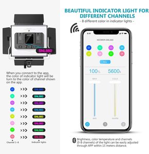 Lampe vidéo <span class=keywords><strong>Neewer</strong></span> <span class=keywords><strong>660</strong></span> LED avec système de contrôle intelligent APP - Product Image 5