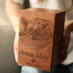 JUNJI Ahşap Özel Evcil Hayvan Urnesi - Product Image 2