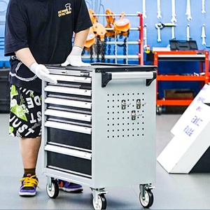 MAXPOWER 249pcs Automotive <b>Metal</b> <b>Plate</b> Tool Set with Tool Trolley - Product Image 5