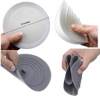 Bouchon de drain de baignoire en silicone réutilisable et écologique de 6 pouces, couvercle à ventouse plat pour éviers de cuisine, salle de bain et buanderie, anti-cheveux