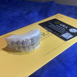 Galaxy personnalisé nid d'abeille Moissanite diamant 6 sur 6 <span class=keywords><strong>Grillz</strong></span> Hip Hop glacé bijoux <span class=keywords><strong>Grillz</strong></span> - Product Image 2