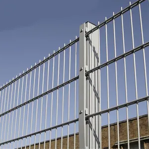 Germany powder coated 868 656 double wire fence Twin Wire Galvanized Double Welded Wire Mesh Fence double rod mats fence