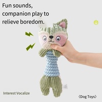 Jouet interactif pour chien durable et résistant aux morsures avec fonction couineuse pour le nettoyage des dents, idéal pour les mâcheurs agressifs