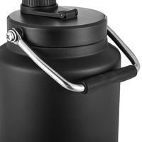 Carafe à eau en acier inoxydable personnalisée de 192 oz, 128 oz, 1 gallon, 5 litres avec poignée