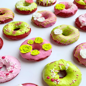 Moldes reutilizables de silicona para rosquilla, herramientas caseras <span class=keywords><strong>con</strong></span> salsa de chocolate, sin BPA, 6 cavidades - Product Image 6