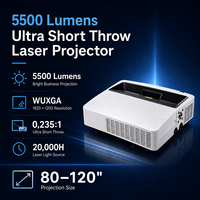Projecteur laser à ultra courte focale WUXGA 3LCD de 5500 lumens pour salles de classe et éducation