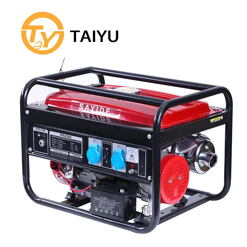 Taiyu, высококачественный бензиновый генератор, 3 кВт, 3000 Ватт, 220 В, 230 В, бытовой генератор с откатом, бензиновый генератор