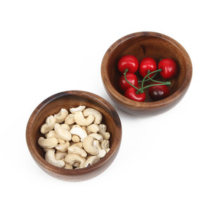Tazón Pequeño <span class=keywords><strong>de</strong></span> <span class=keywords><strong>Madera</strong></span> <span class=keywords><strong>de</strong></span> Acacia Natural para Aperitivos, Salsas, Frutos Secos, Dulces, Aceitunas, Semillas, Postres y Más - Product Image 4