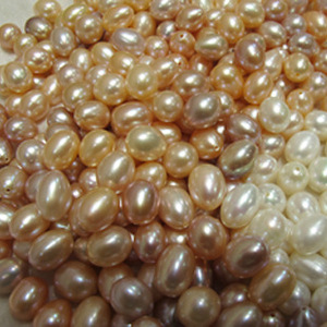 Perles d'eau douce en forme de goutte, perles dorées en vrac pour la fabrication de bijoux, 8-10mm, origine Zhuji - Product Image 3