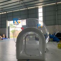 Nouvelle arrivée en plein air cabine en rondins d'air maison Camping dôme transparent gonflable étanche tente de Camping clair tente à bulles gonflable
