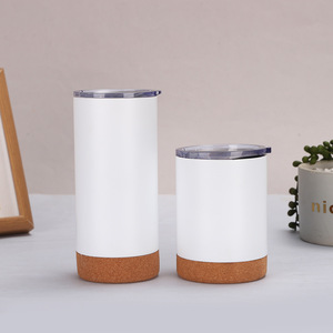 Vaso Térmico Ecológico de Acero Inoxidable con <span class=keywords><strong>Aislamiento</strong></span> al Vacío, Base de <span class=keywords><strong>Corcho</strong></span>, 12oz/16oz, para Café, Té, Camping y Oficina - Product Image 6