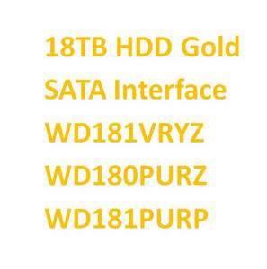 Wholesale Brand New Original WD181VRYZ WD180PURZ Gold HDD 18TB/20TB/22TB Enterprise Server NAS Internal Data Hard Disk - Product Image 2