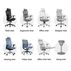 Sedia da ufficio ergonomica moderna T9 in rete con braccioli regolabili, supporto lombare di alta qualità, sedia per visitatori e ospiti di grandi dimensioni - Product Image 5