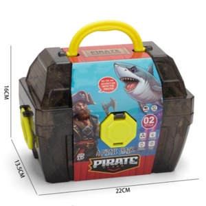 Wholesale Pirate Shark Clash Play Set, Light-Up Shark with Pirates &amp; Treasure Accessories for Children <strong>3</strong>+ - Product Image 4
