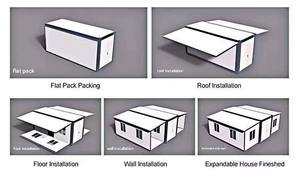 Casa Contenedor Plegable de Acero con Instalación Rápida, Diseño Moderno, Modular, Prefabricada y Portátil para Almacenamiento - Product Image 2