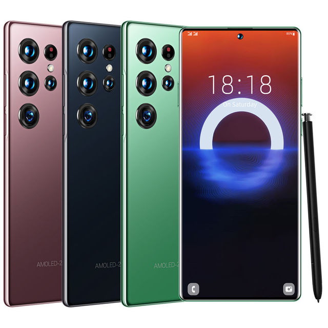 HOT SELLING S22 ULTRA Original 16GB+512GB 48MP Android 12.0 144Hz AMOLED Gaming Phone 5G LTE CDMA Smartphone