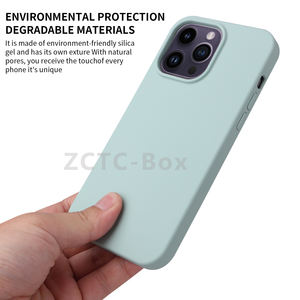 Coque de protection antichoc en Silicone souple avec Logo personnalisé Original pour <span class=keywords><strong>iPhone</strong></span> <span class=keywords><strong>14</strong></span> <span class=keywords><strong>Pro</strong></span> Max - Product Image 2