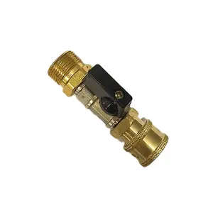 Pressure Washer Ball Valve Nozzle With 1/4 Inch Quick Connect Plug For Power Washer Hose,2200 PSI Valve Wand,Car Wash Tool