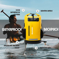 Sac à dos étanche léger à enroulement IPX6 multifonction pour camping, randonnée, kayak, bateau, sport nautique - Fabricant