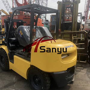 Minicarretilla elevadora diésel original de marca japonesa <span class=keywords><strong>Komatsu</strong></span> <span class=keywords><strong>5Ton</strong></span> 3Ton 2Ton con posicionador de horquilla y palanca de cambios lateral, almacén, trabajo agrícola - Product Image 4