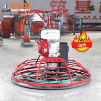 Ponceuse latérale pour finition de béton ZUJI ZJ100 5.5HP à essence, truelle à bordure 150 tr/min, profondeur de travail 8-10cm