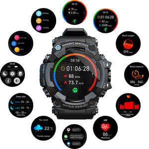 2021 nuevo listado <span class=keywords><strong>Attack</strong></span> 1,28 pulgadas pantalla táctil completa Smartwatch relojes deportivos inteligentes hombres Diy reloj deportivo impermeable - Product Image 2