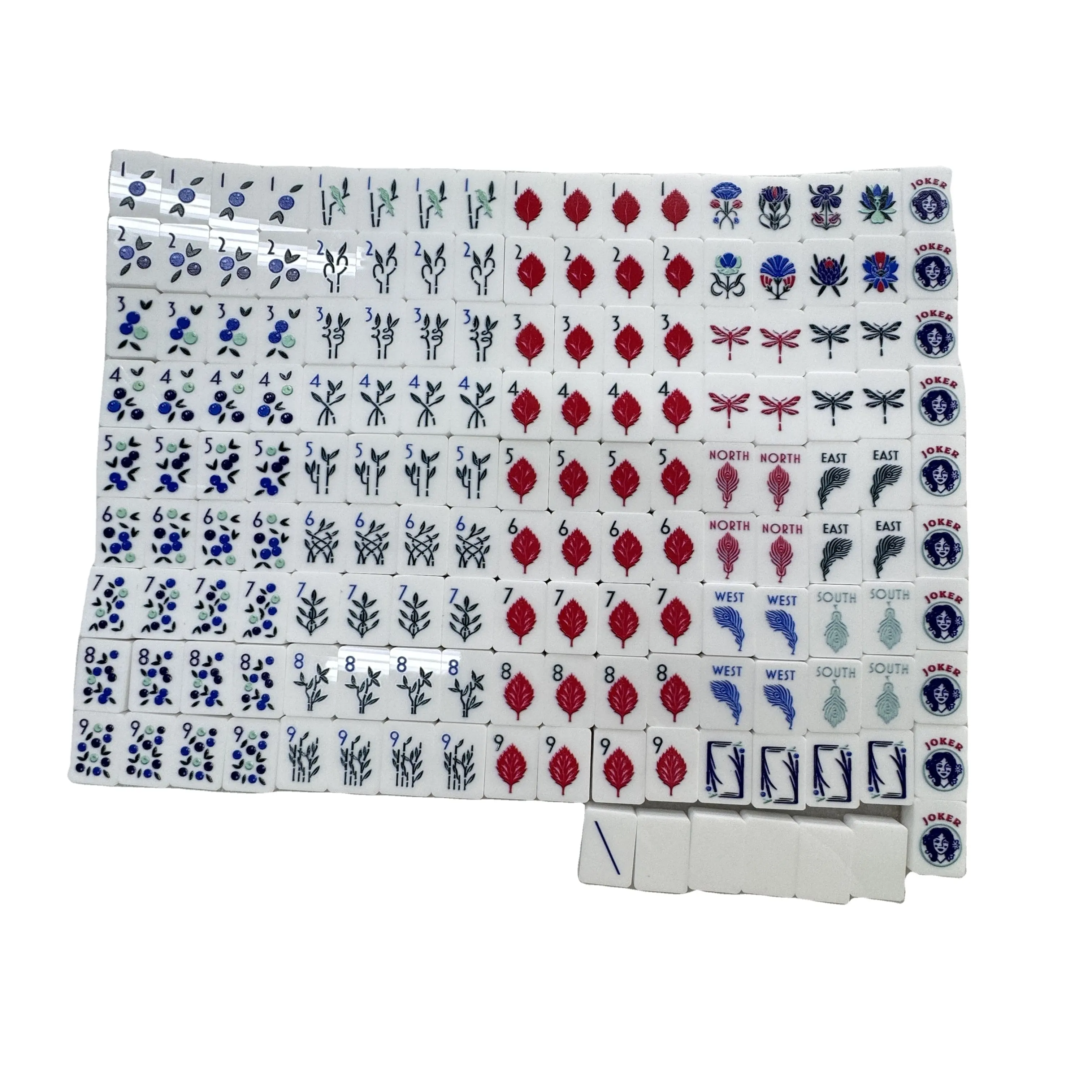 Mattonelle di Mahjong bianche personalizzate in acrilico con scatole portaoggetti Deluxe American Mahjong di cristallo di lusso Mini Mahjong Set per il gioco di viaggio