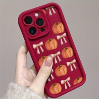 Nouvelle coque de téléphone antichoc en TPU souple avec motif nœud papillon citrouille thème Halloween pour iPhone 15 16 Plus 17 Pro Max – Vente en gros