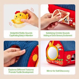 Plush Barn <b>Toys</b>, Infant and Toddler <b>Educational</b> <b>Toys</b>, Sensory <b>Toys</b> for Young Children, Farm Rattle Dolls - Product Image 3